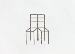 Ray Arnatt, Binary Chairs Gesso and Wood 1011 003