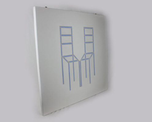 Ray Arnatt, Binary Chairs wall art for sale, Canadian artist and Sculptor 1025 001